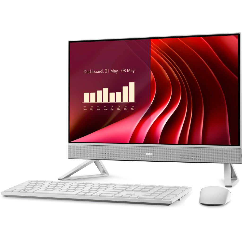 DELL EC24250 Intel Core 7 150U 60,5 cm (23.8") 1920 x 1080 pixels Écran tactile PC All-in-One 16 Go DDR5-SDRAM 1 To SSD Windows 11 Pro Wi-Fi 6E (802.11ax) Blanc