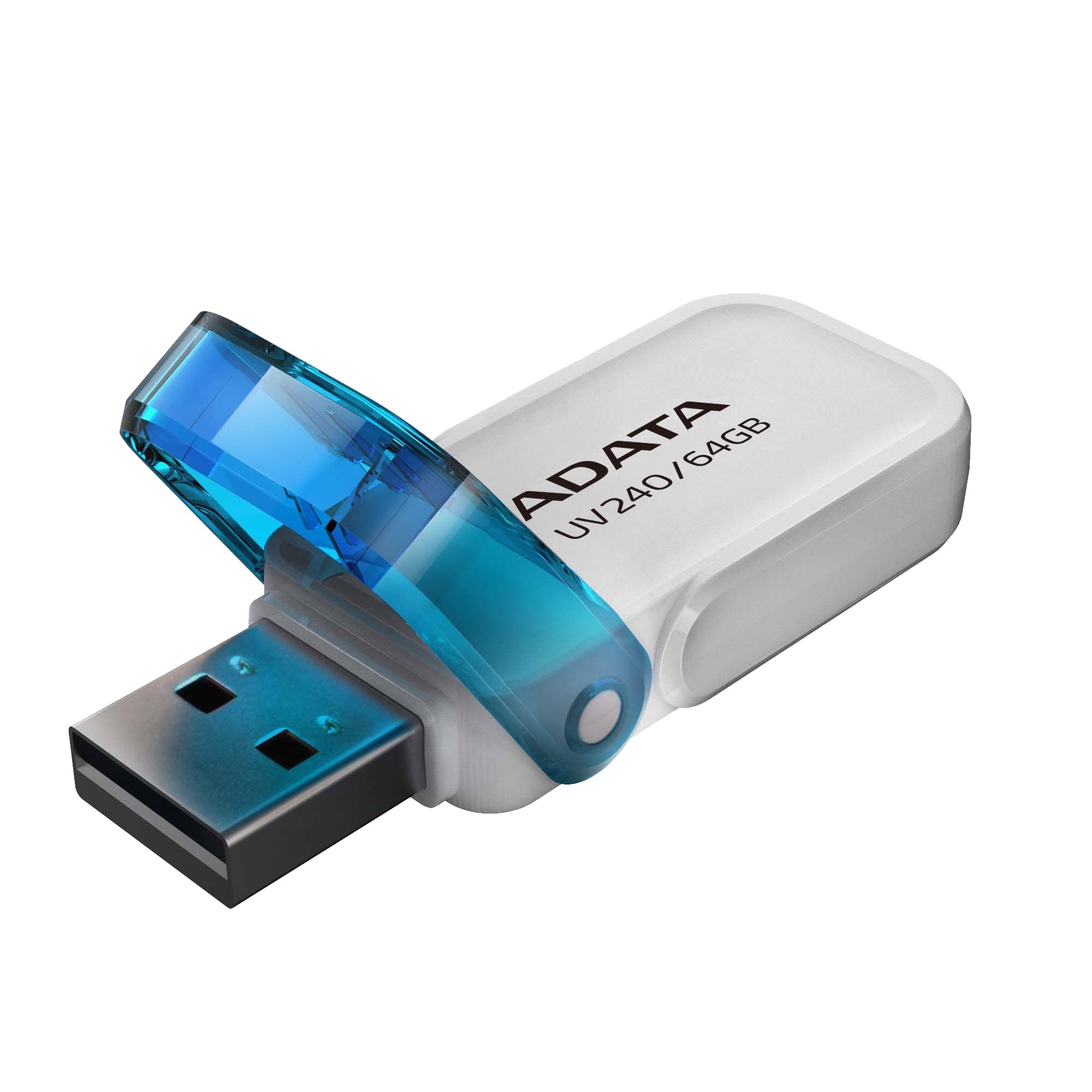 ADATA UV240 lecteur USB flash 64 Go USB Type-A 2.0 Bleu, Blanc