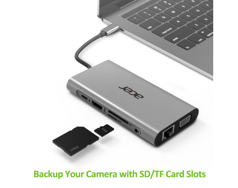 Acer HP.DSCAB.002 station d'accueil USB 3.2 Gen 1 (3.1 Gen 1) Type-C Argent