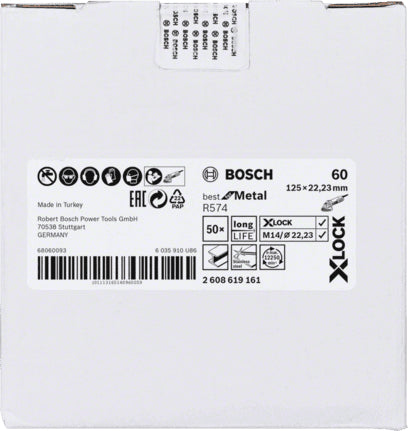 Bosch Bosch 2 608 619 161 accessoire pour meuleuse d'angle Disque de ponçage
