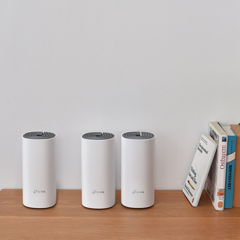 TP-Link Deco E4 (3-pack) Bi-bande (2,4 GHz / 5 GHz) Wi-Fi 5 (802.11ac) Blanc, Gris 2 Interne