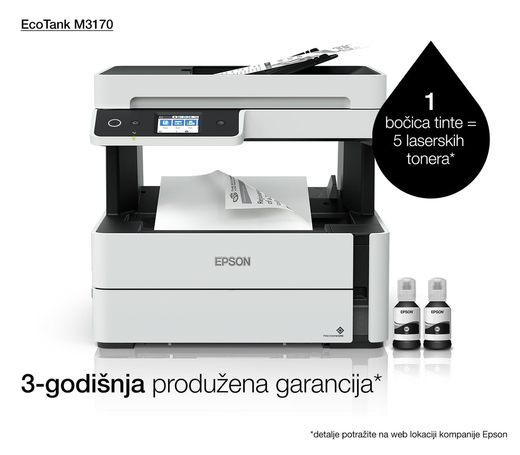 Epson EcoTank M3170 Jet d'encre A4 1200 x 2400 DPI 39 ppm Wifi