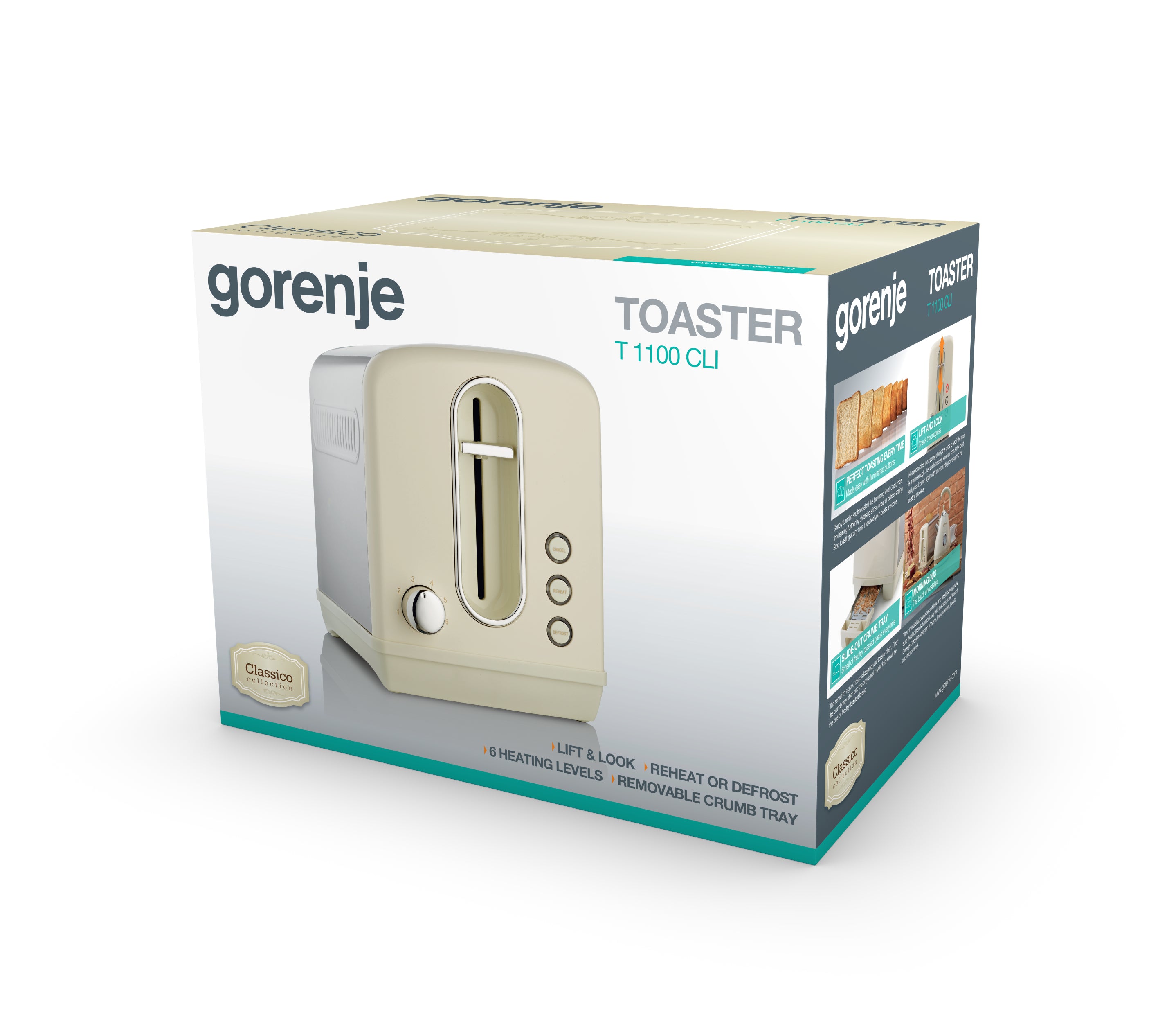 Gorenje T1100CLI 6 2 part(s) 1100 W Champagne