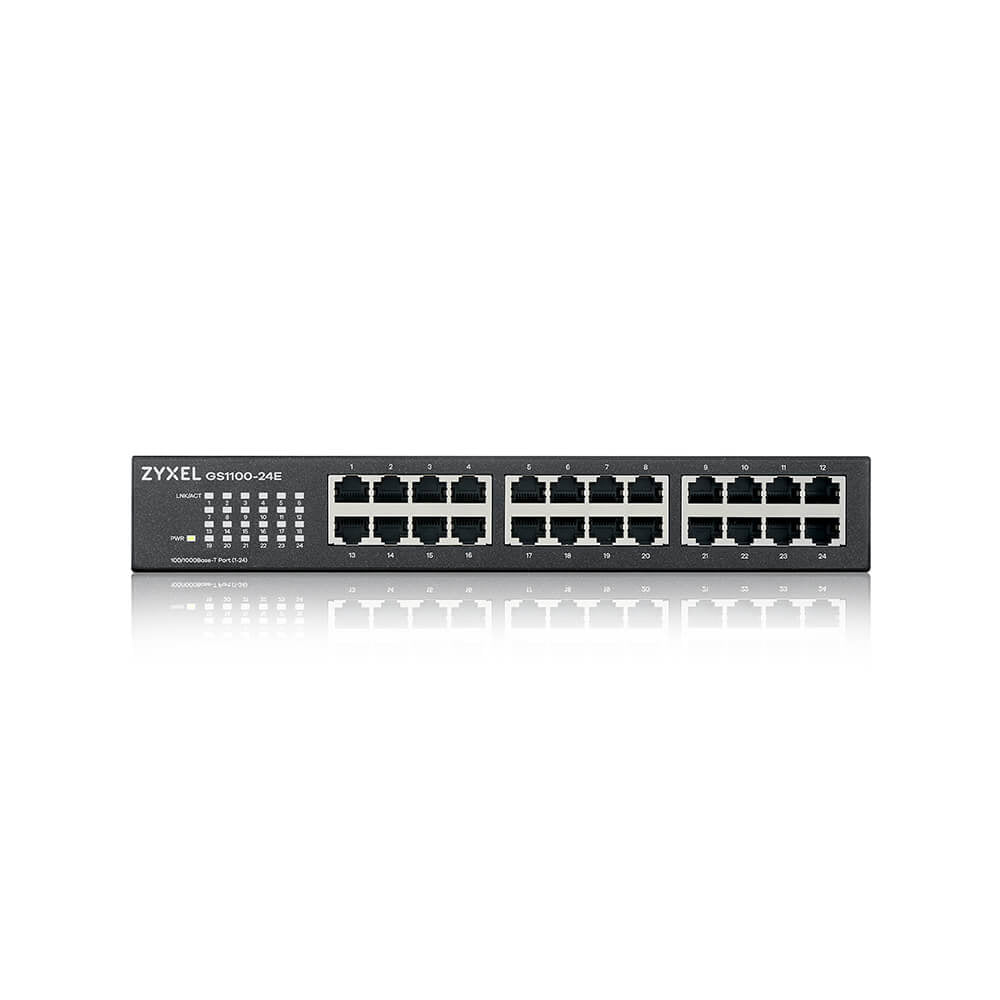Zyxel GS1100-24E Non-géré Gigabit Ethernet (10/100/1000) Noir - vue 3