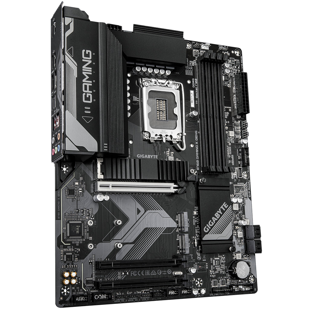 GIGABYTE B760 GAMING X GEN5 Carte Mère – Compatible avec les processeurs Intel Core 14e génération, VRM 8+1+1 phases, jusqu’à 5600 MHz DDR5, 3 x M.2 PCIe 4.0, LAN 2.5 GbE, USB 3.2 Gen 2 - vue 3