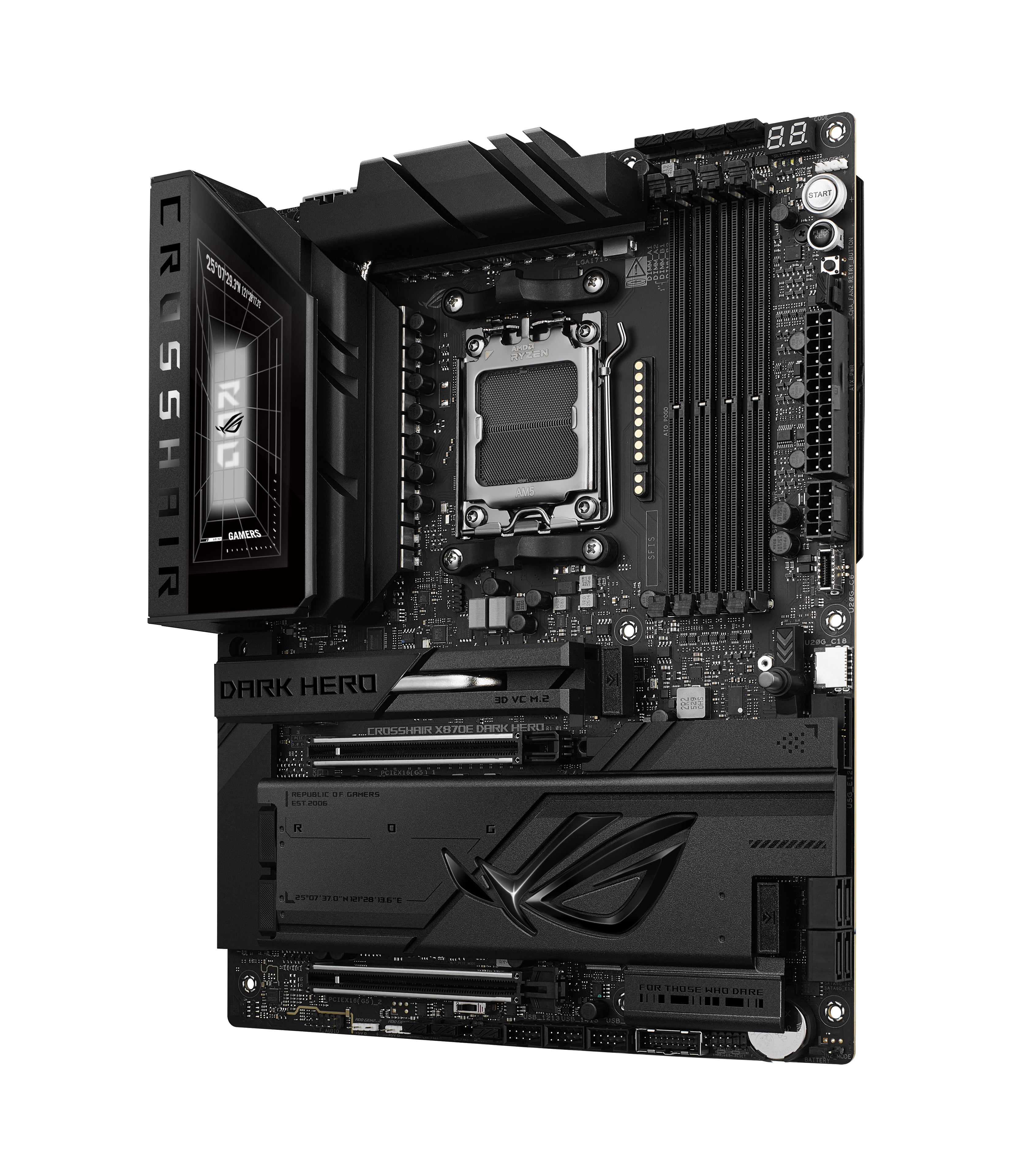 ASUS ROG CROSSHAIR X870E DARK HERO AMD X870E Emplacement AM5 ATX