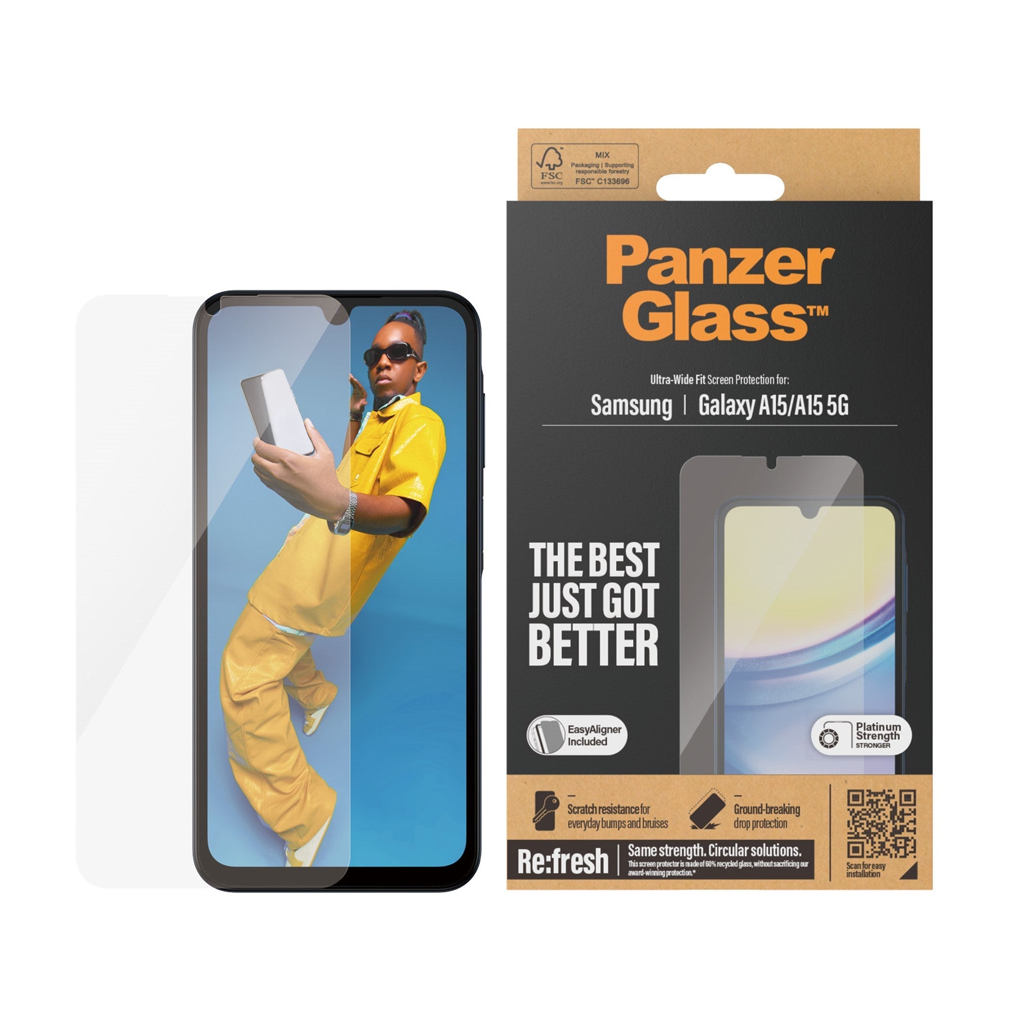 PanzerGlass PanzerGlass 7349 écran et protection arrière de téléphones portables Protection d'écran transparent Samsung 1 pièce(s)