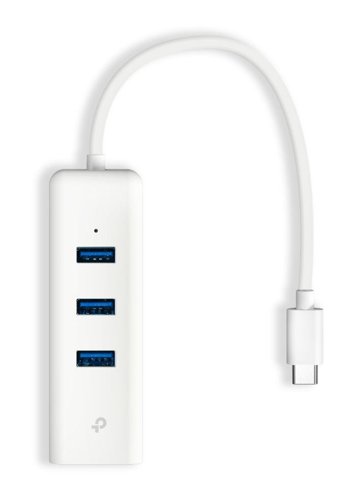 TP-Link UE330C Adaptateur Réseau Ethernet Gigabit 1000 Mbit/s USB-C vers RJ45, Blanc