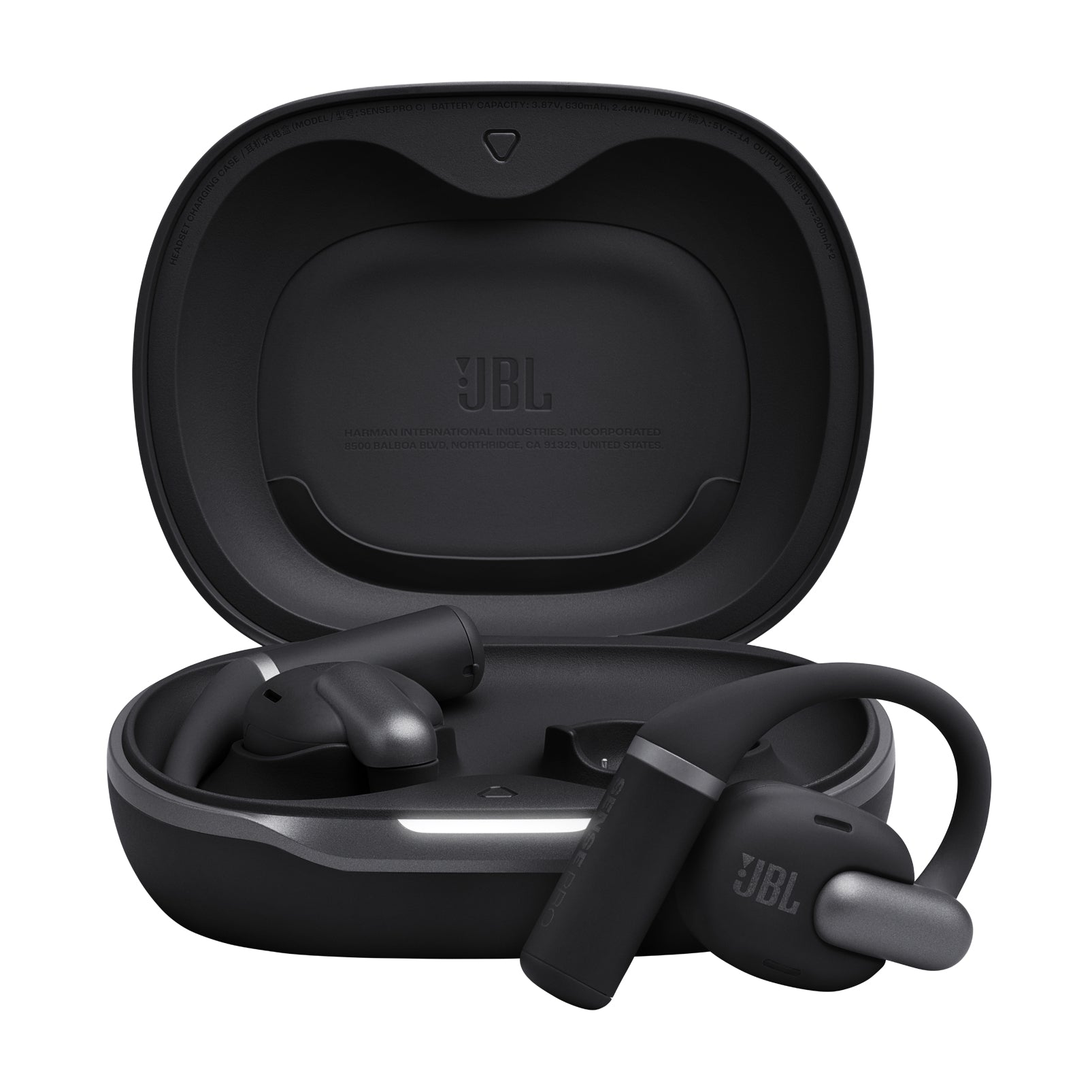 JBL Sense Pro Casque True Wireless Stereo (TWS) Crochets auriculaires Appels/Musique USB Type-C Bluetooth Socle de chargement Noir