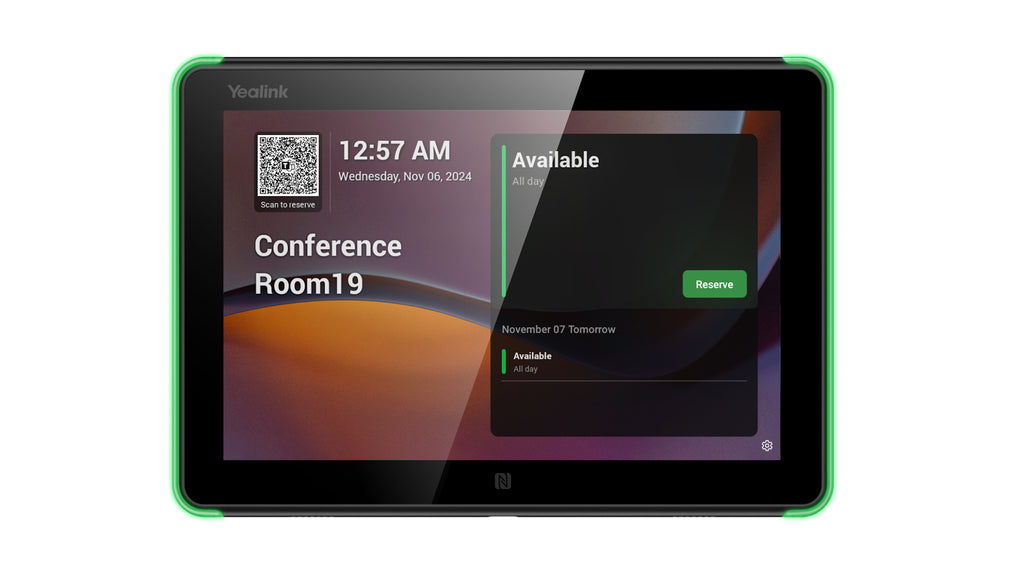 Yealink Room Panel E2 20,3 cm (8") 1280 x 800 pixels LCD 802.11a, 802.11b, 802.11g, Wi-Fi 5 (802.11ac) Noir Bluetooth