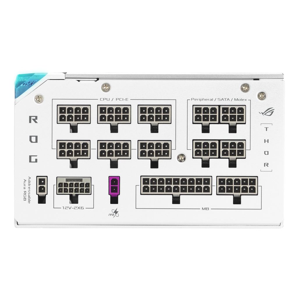 ASUS ROG -THOR-1200P3-WHITE-GAMING unité d'alimentation d'énergie 1200 W 20+4 pin ATX ATX Blanc