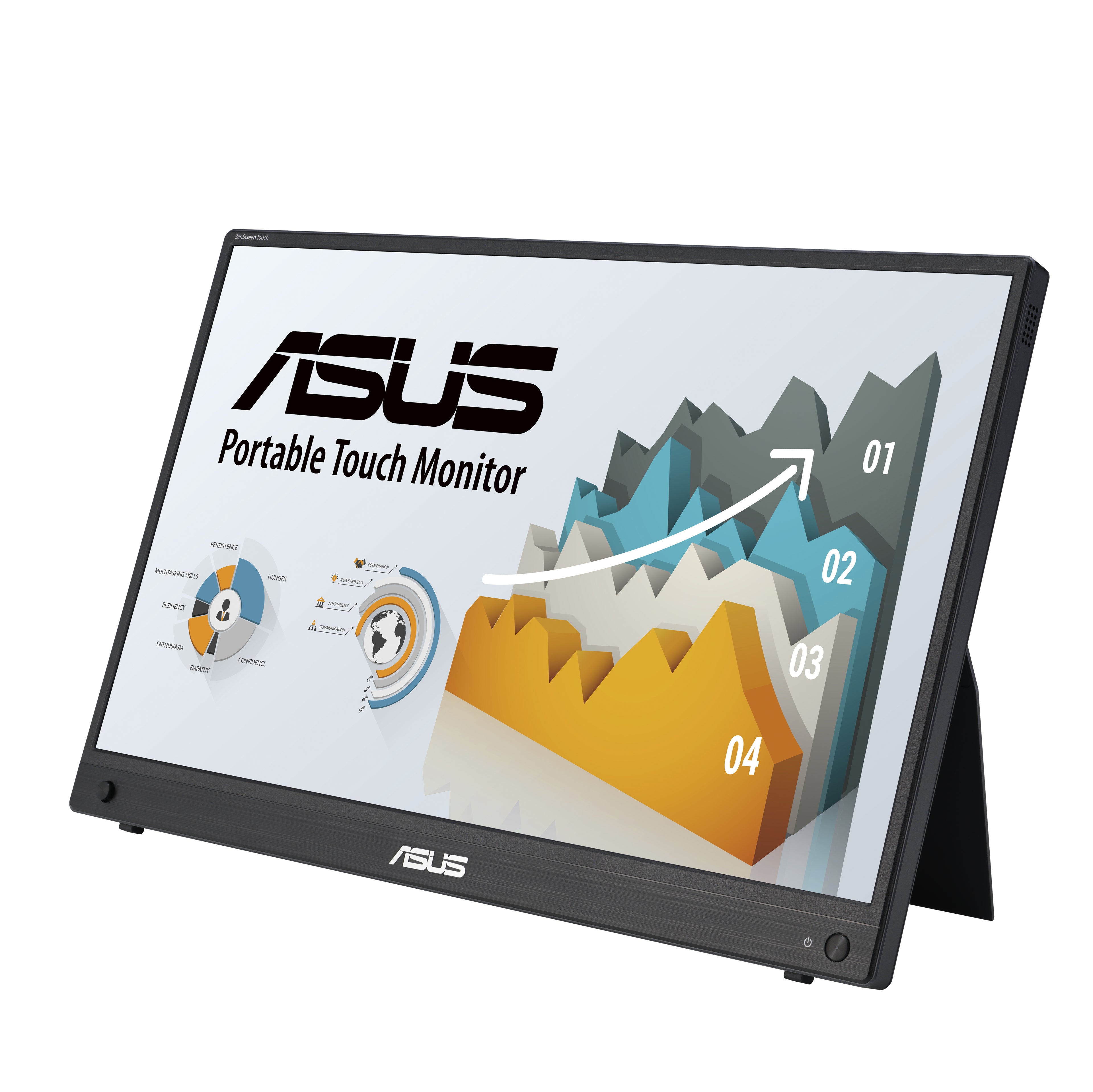 ASUS ZenScreen MB16AHT écran plat de PC 39,6 cm (15.6") 1920 x 1080 pixels Full HD Écran tactile Noir