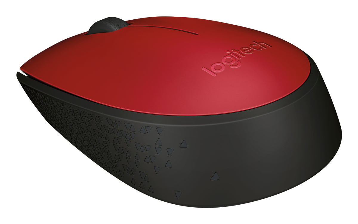 Logitech M171 Souris Sans Fil, Noir et Rouge