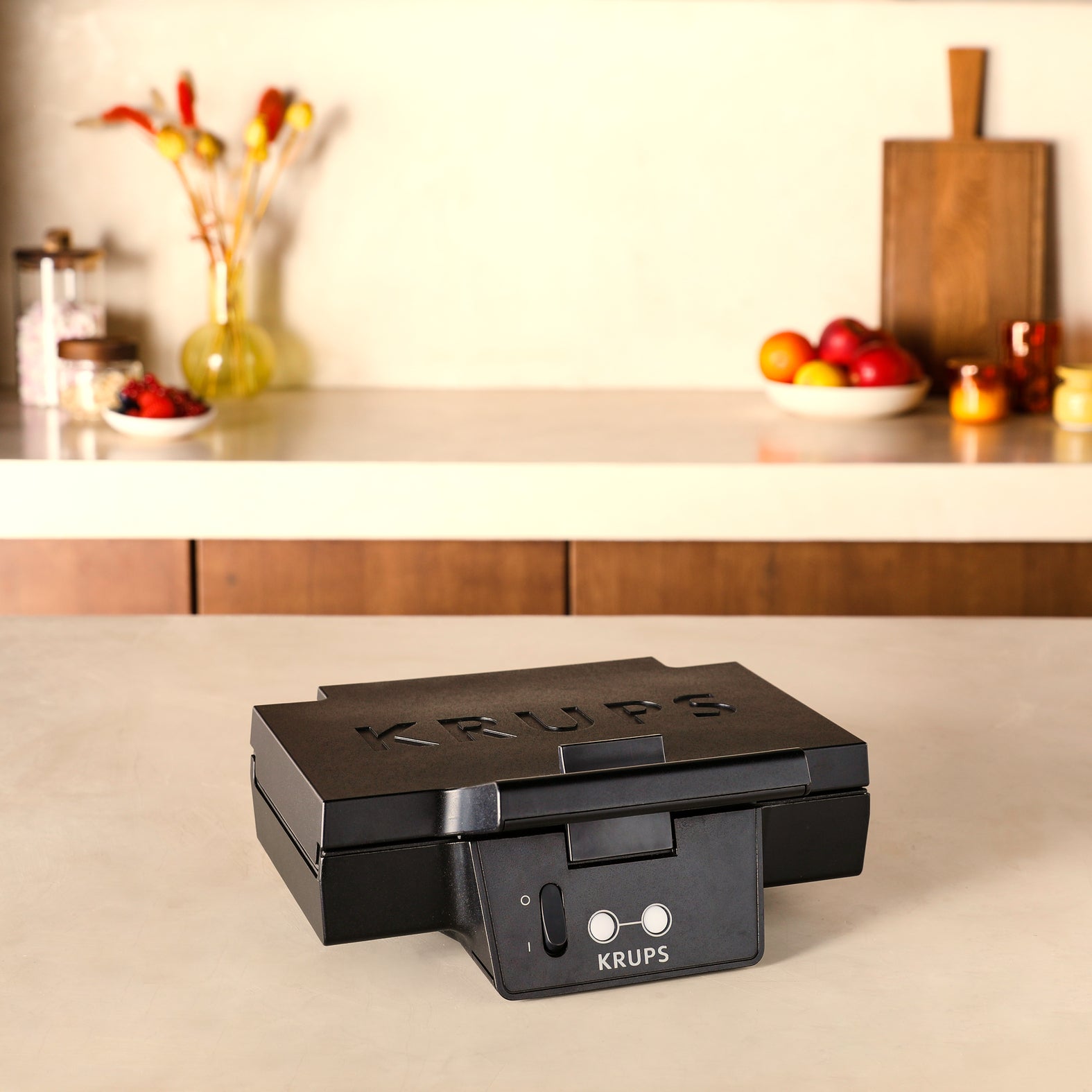 Krups FDK Iconic FDK462 gaufrier et appareil à croque-monsieur 850 W Noir