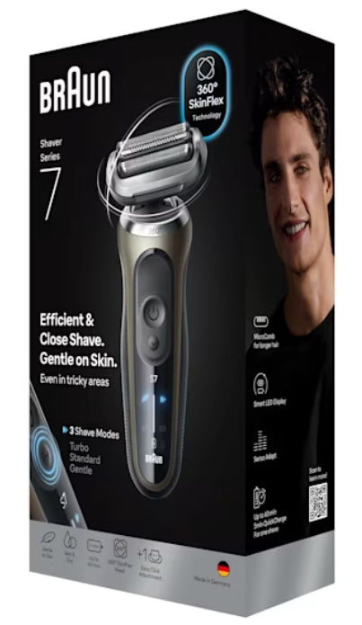 Braun Series 7 72-C1200s Tondeuse Noir, Bronze, Acier inoxydable