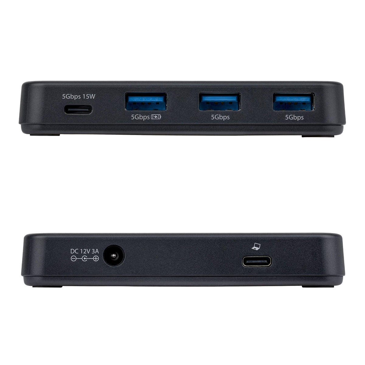 StarTech.com Hub USB-C et USB-A 4 Ports 5 Gbps Auto-Alimenté avec Adaptateur 36W