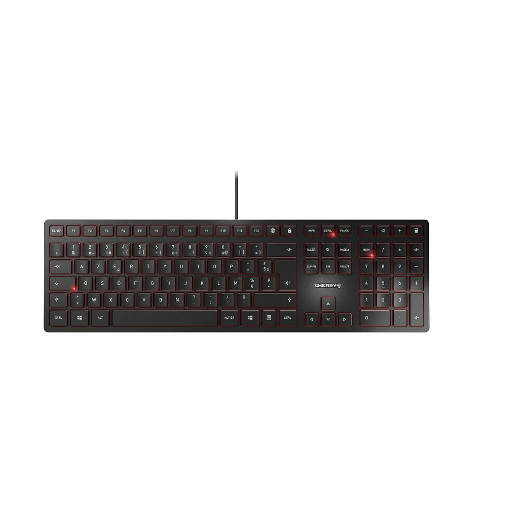 Cherry KC 6000 Slim Clavier USB AZERTY Belge Noir