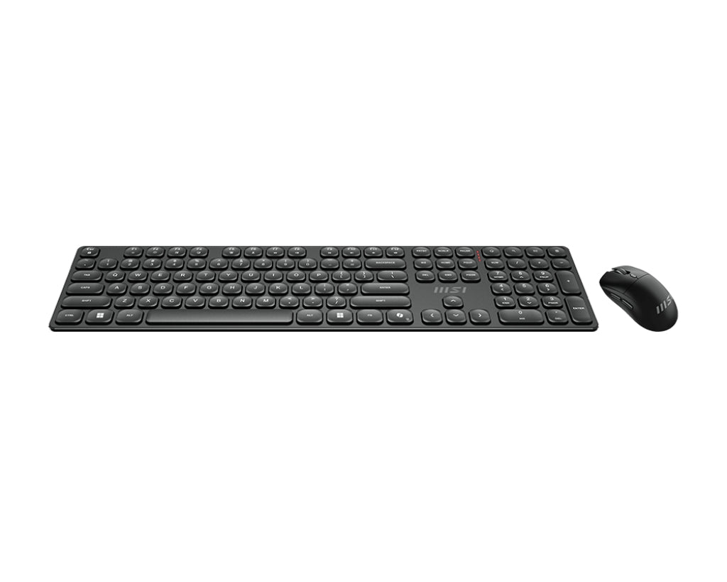 MSI FORGE K210 WIRELESS COMBO clavier Souris incluse maison/bureau USB Noir