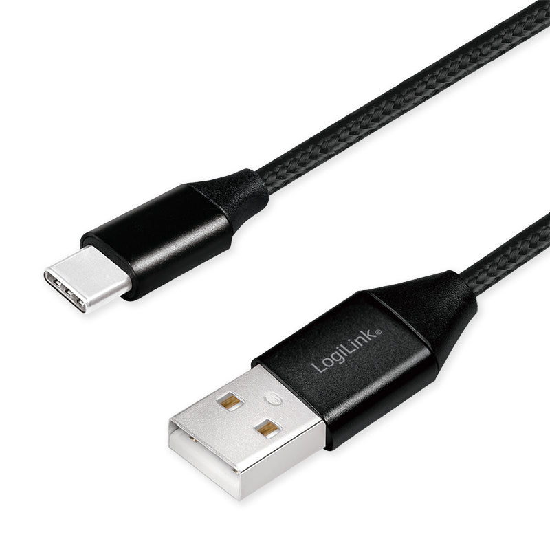 LogiLink CU0139 câble USB USB 2.0 0,3 m USB A USB C 0,48 Gbit/s Noir