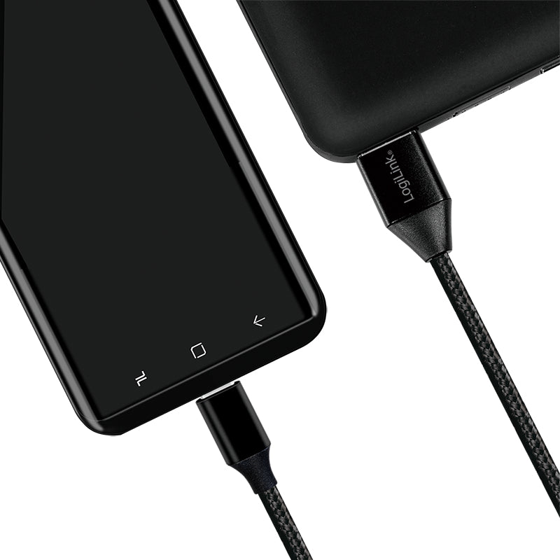 LogiLink CU0139 câble USB USB 2.0 0,3 m USB A USB C 0,48 Gbit/s Noir