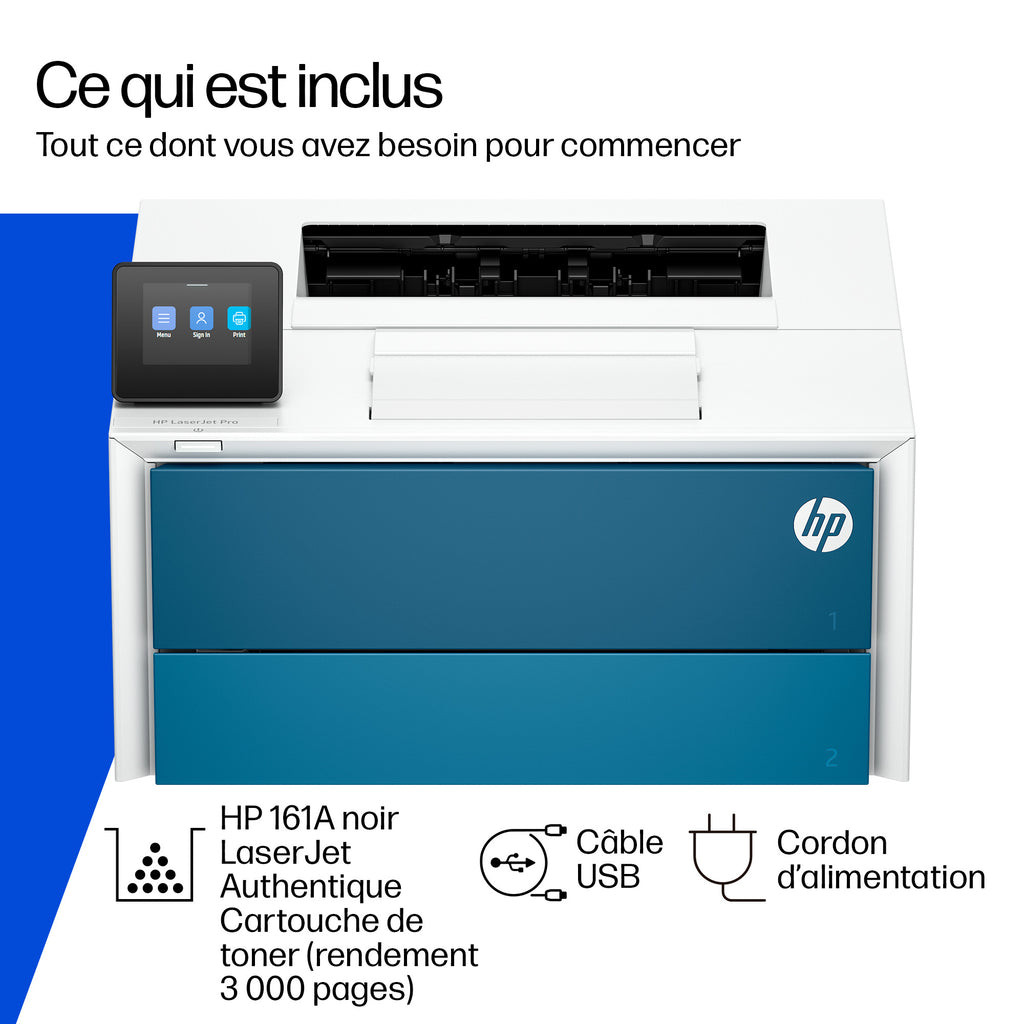 HP LaserJet Pro Réf. 4007dn Noir et blanc Imprimante, Ethernet uniquement