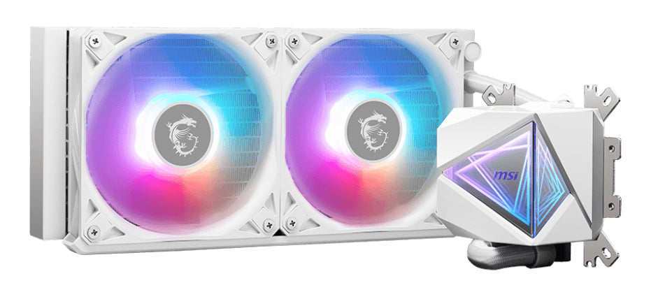 MSI MAG Coreliquid I240 Kit de Refroidissement Liquide pour Processeur, 12 cm, Blanc