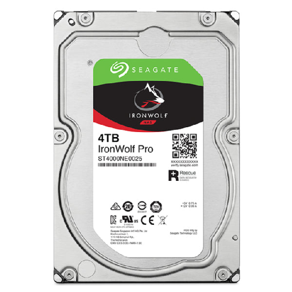 Seagate IronWolf Pro ST4000NT001 disque dur 4 To 7200 tr/min 256 Mo 3.5"
