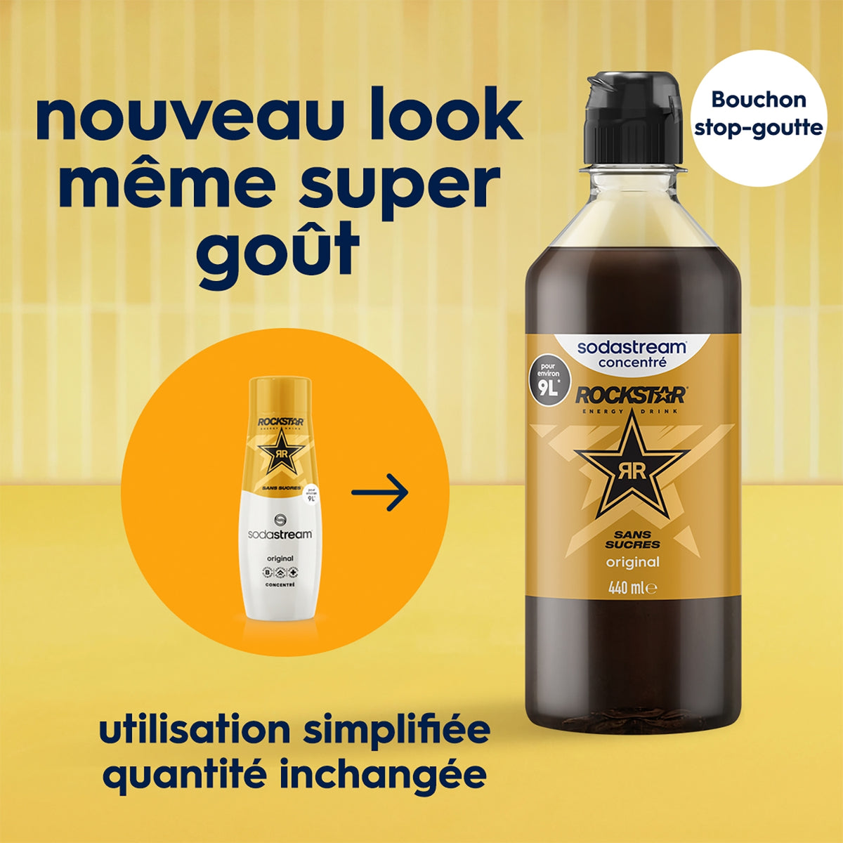 Sodastream Concentré Rockstar Original Sans Sucre 440ml