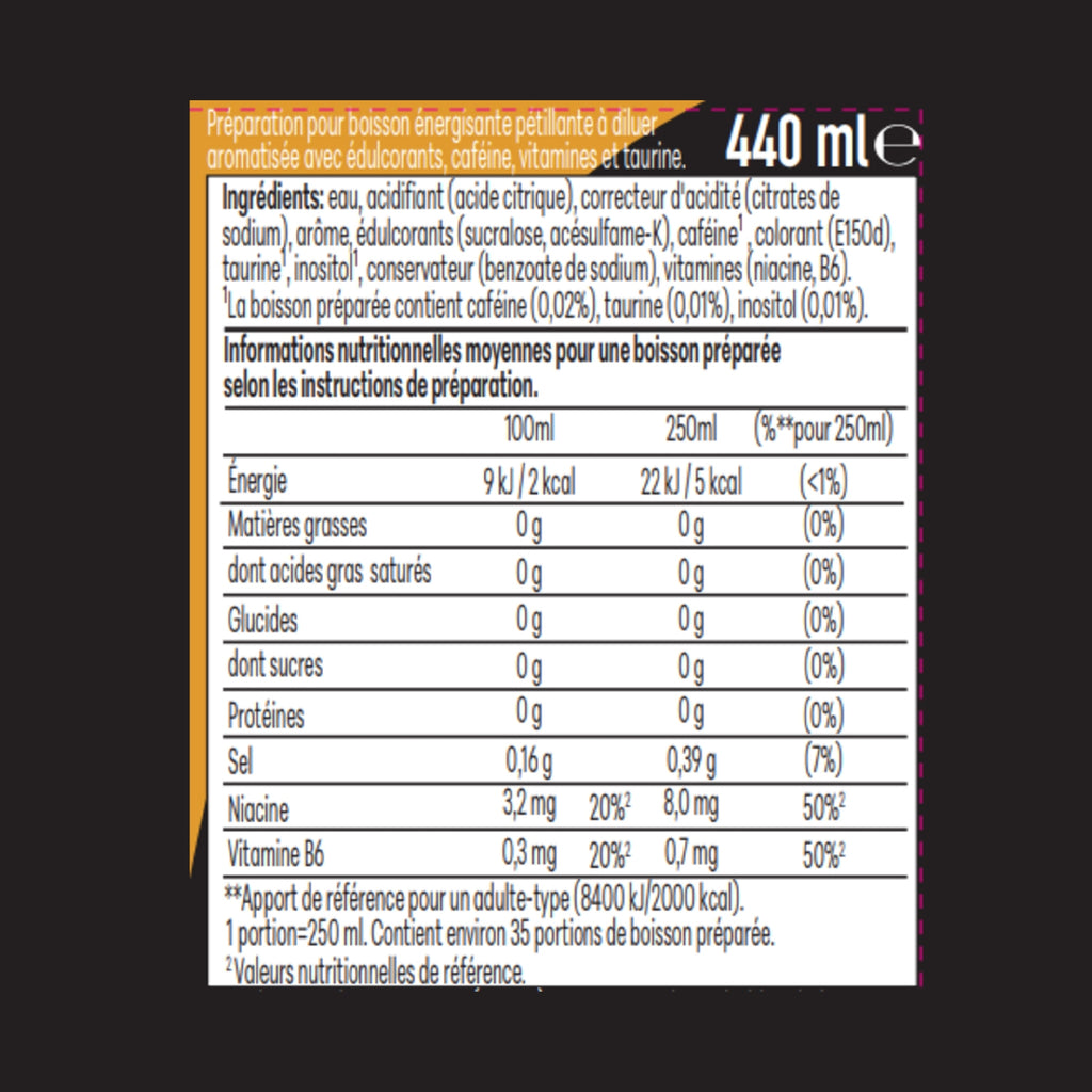 Sodastream Concentré Rockstar Original Sans Sucre 440ml