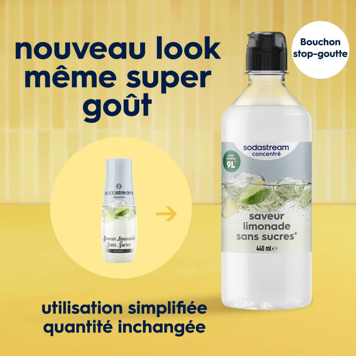 Sodastream Concentré Limonade sans sucres 440ml