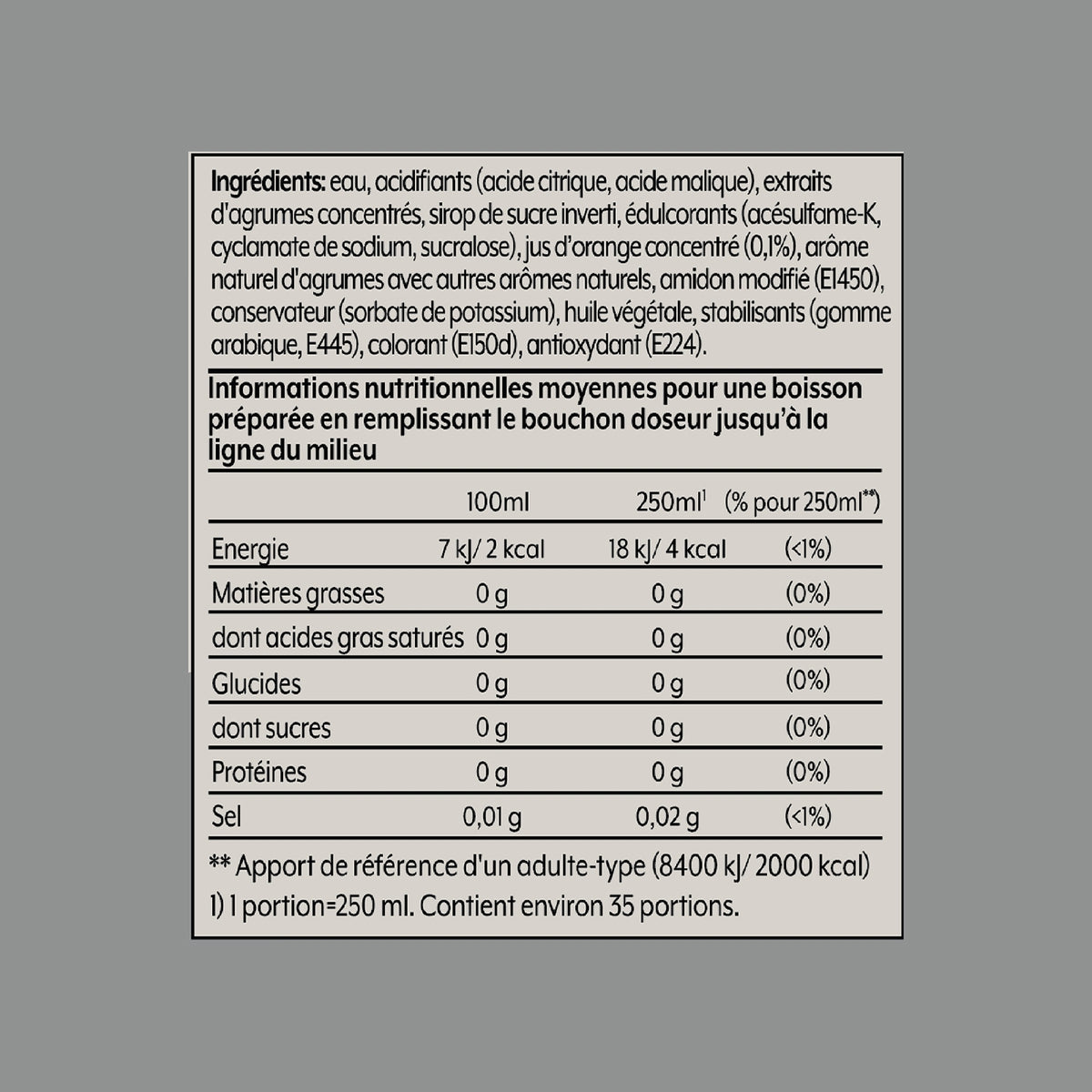 Sodastream Concentré Agrumes sans sucres 440ml