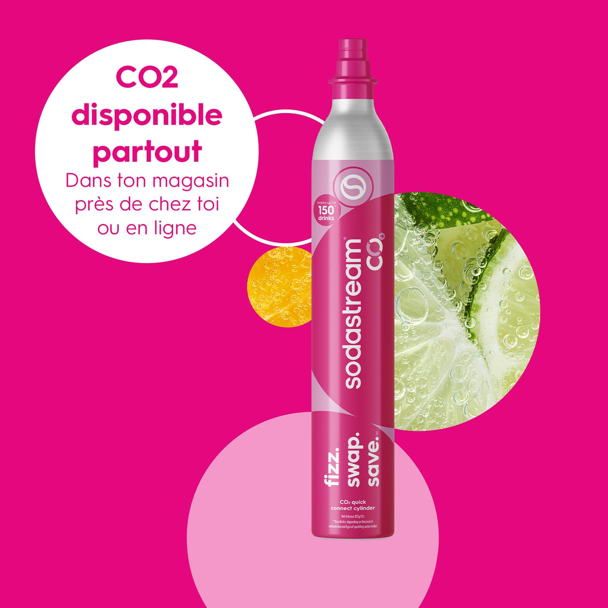 Sodastream Machine à eau pétillante TERRA + 1 bouteille 1L blanche