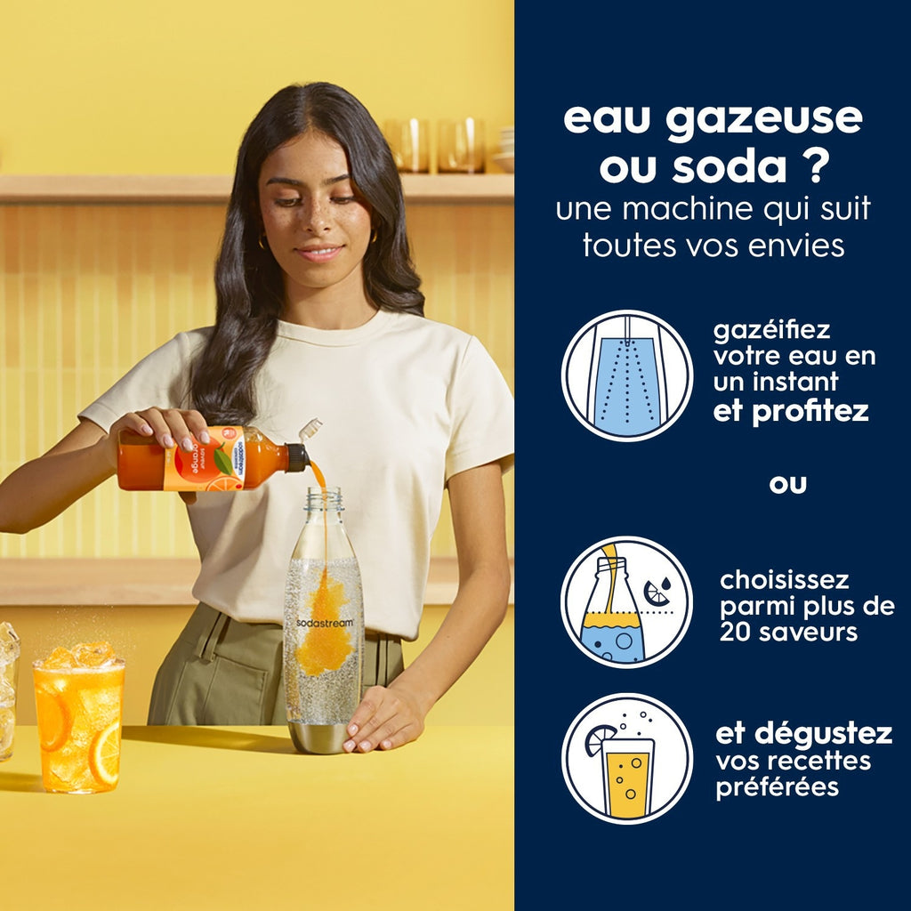 Sodastream Machine à gazéifier Enso métal