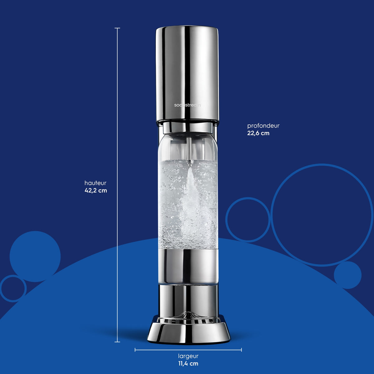 Sodastream Machine à gazéifier Enso métal