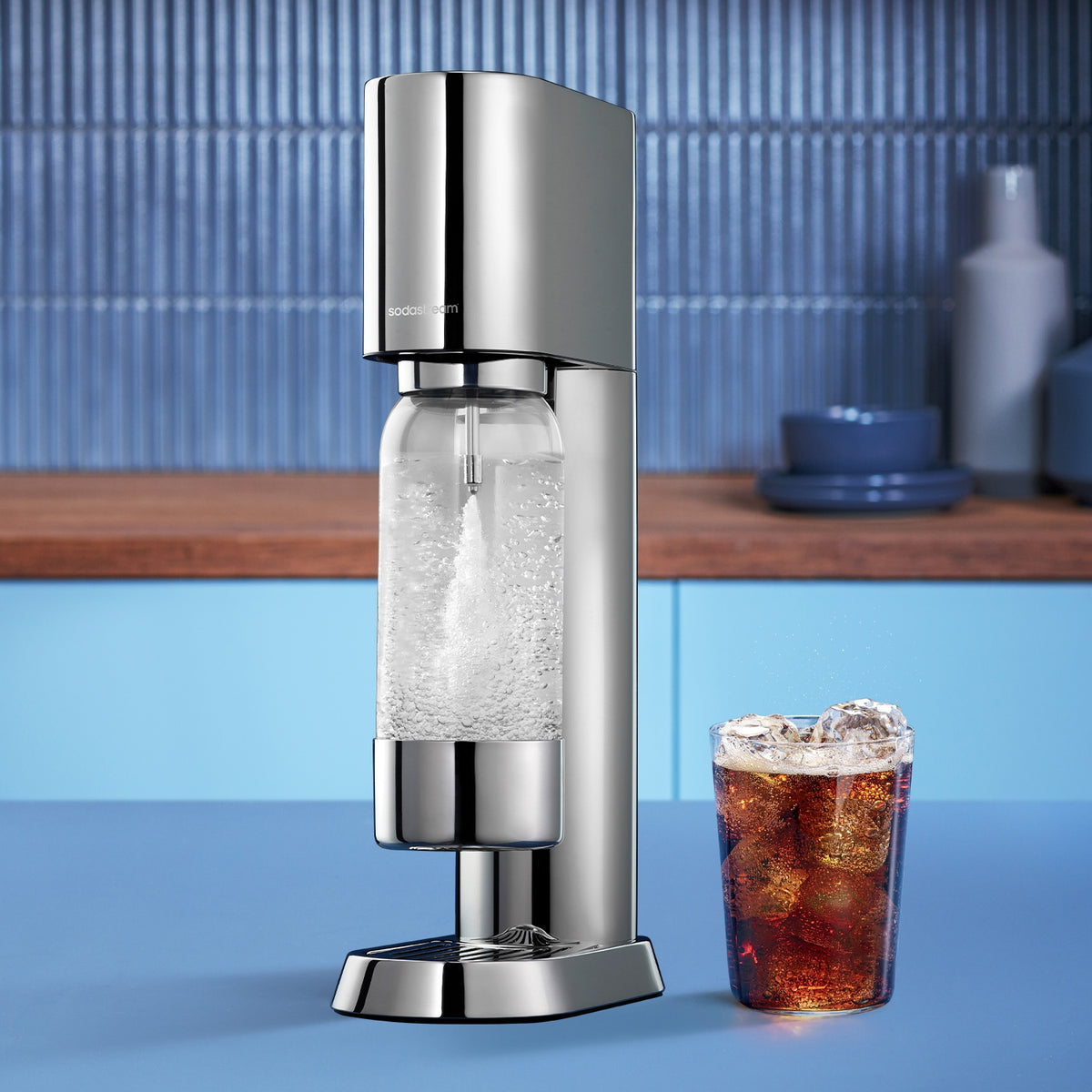 Sodastream Machine à gazéifier Enso métal