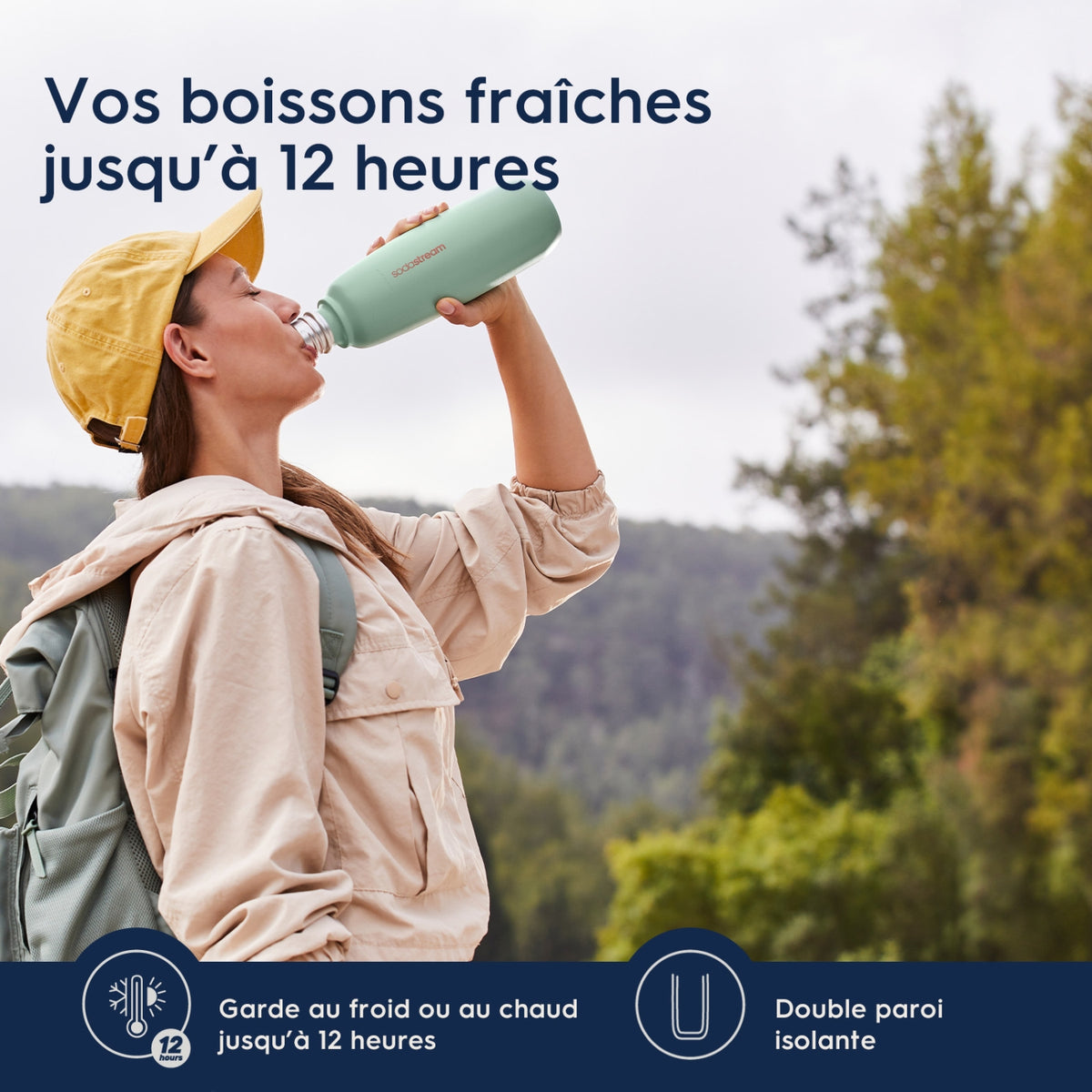 Sodastream Gourde Fizz and go cool Storm 0.9L