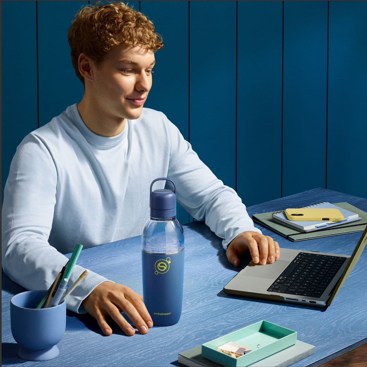 Sodastream Bouteille Isotherme en Acier Inoxydable 0,71L - Bleu