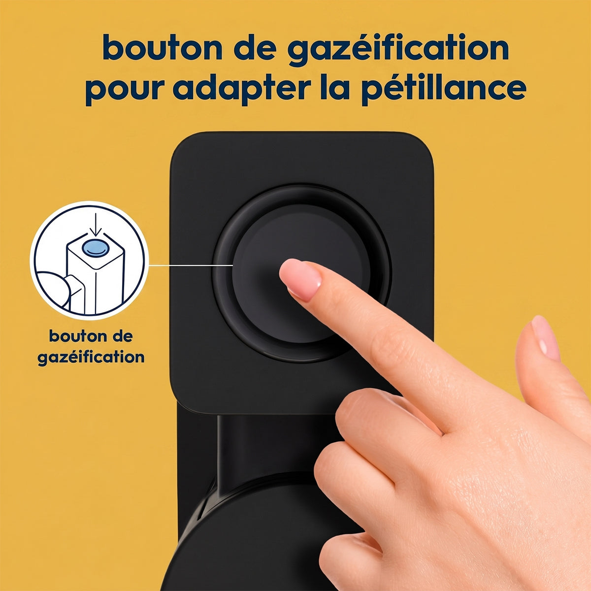 Sodastream Machine à gazéifier Fresh Noire
