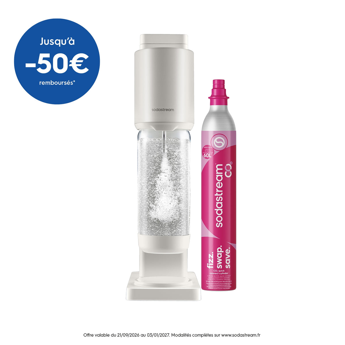 Sodastream Machine à gazéifier Fresh Blanche