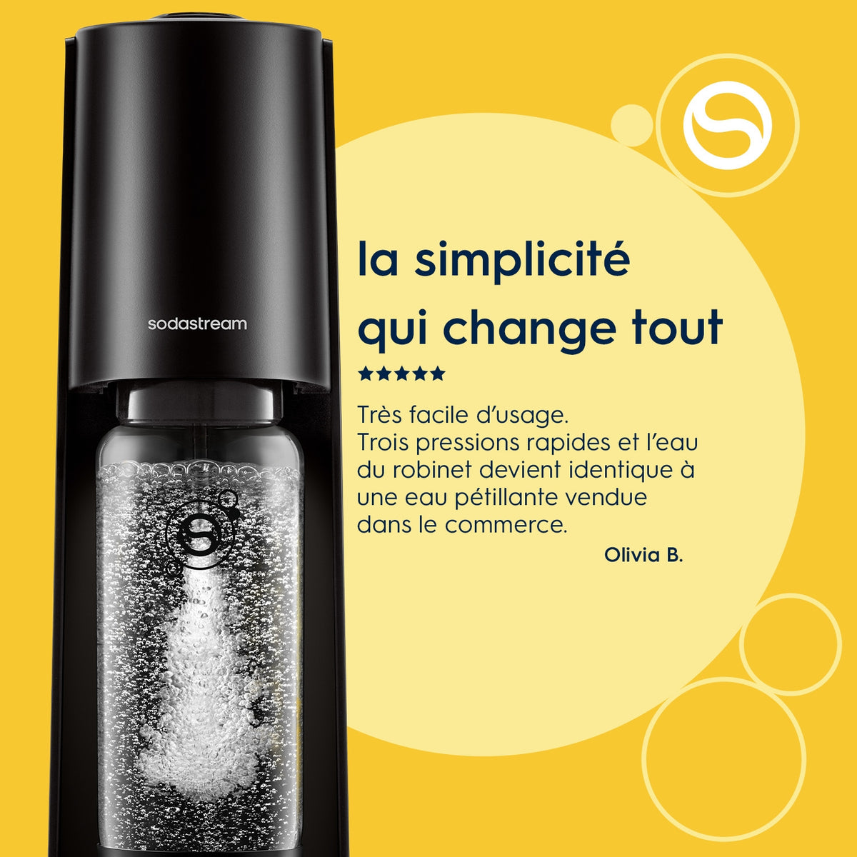 Sodastream Machine à gazéifier Classic - Noire