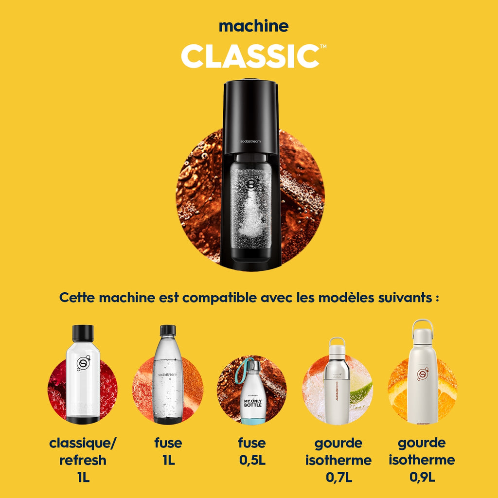 Sodastream Machine à gazéifier Classic - Noire
