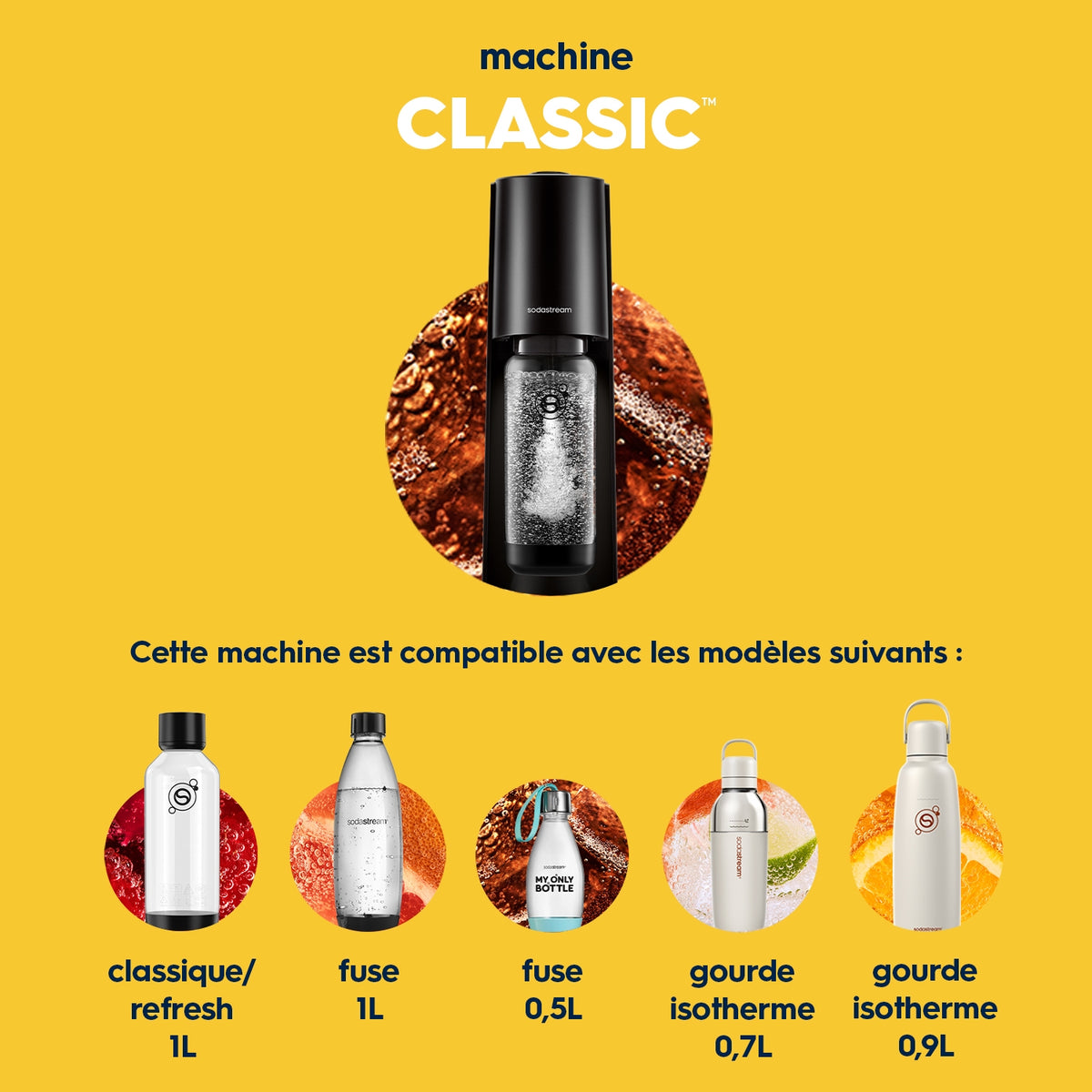 Sodastream Machine à gazéifier Classic - Noire