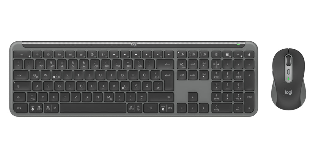 Logitech Signature Slim Combo MK950 for Business, Ensemble Clavier et Souris Sans Fil, Disposition Allemande