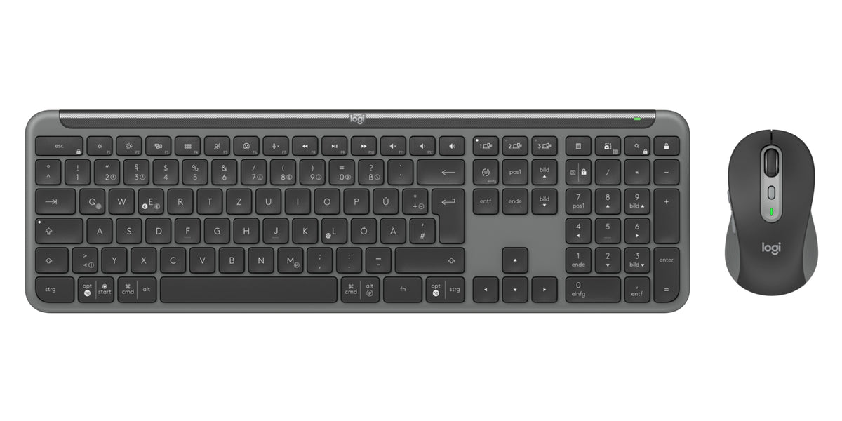 Logitech Signature Slim Combo MK950 for Business, Ensemble Clavier et Souris Sans Fil, Disposition Allemande