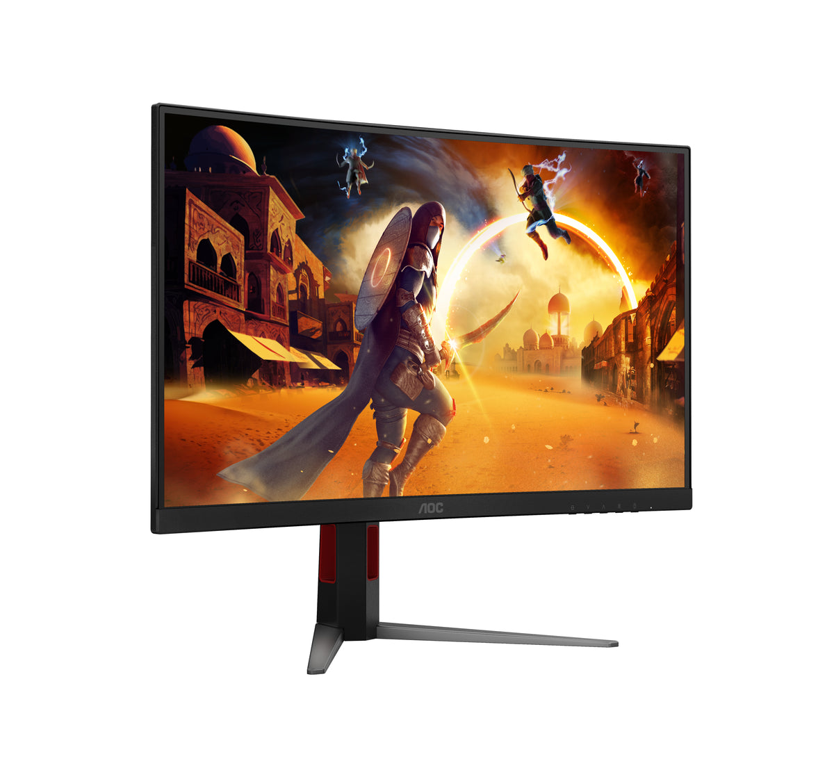 AOC G4 CQ27G4Z2P écran plat de PC 68,6 cm (27") 2560 x 1440 pixels Quad HD LCD Noir, Rouge