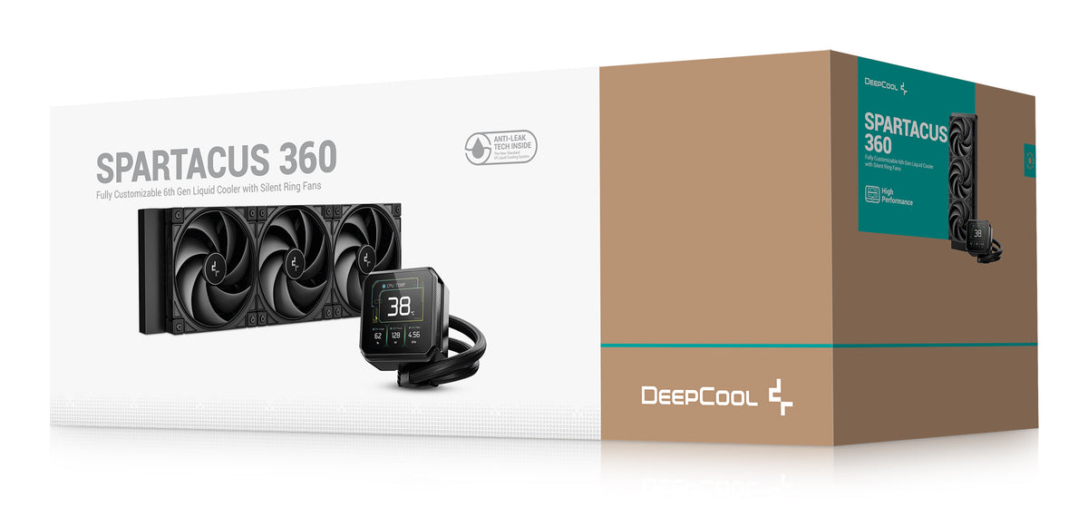 Deepcool SPARTACUS 360 Refroidissement Liquide, 1-pack, Noir, 120 mm