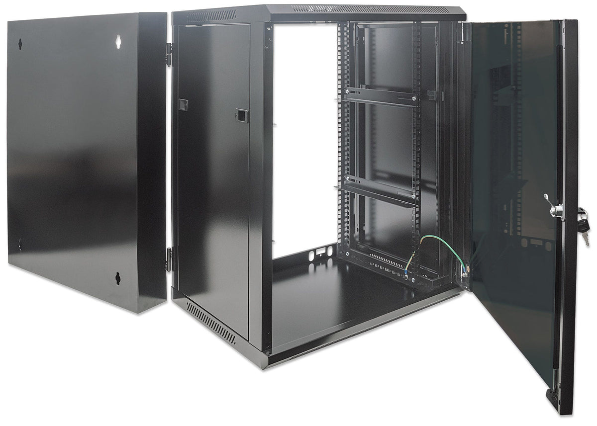 Intellinet 712019 Étagère Rack 15U Murale, Noir