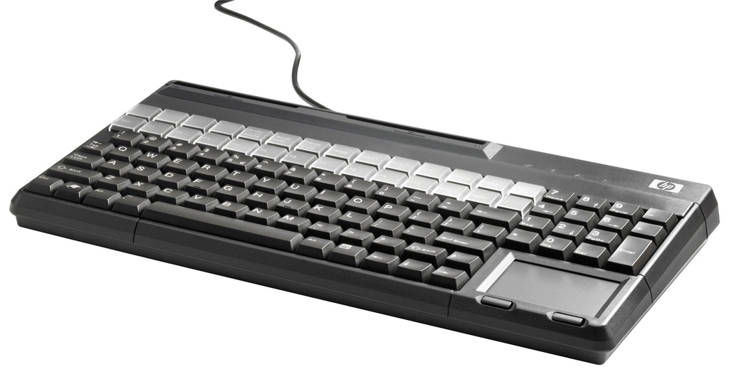 Clavier POS USB Vista MSR, Noir, Taille Réelle 100%, 106 Touches
