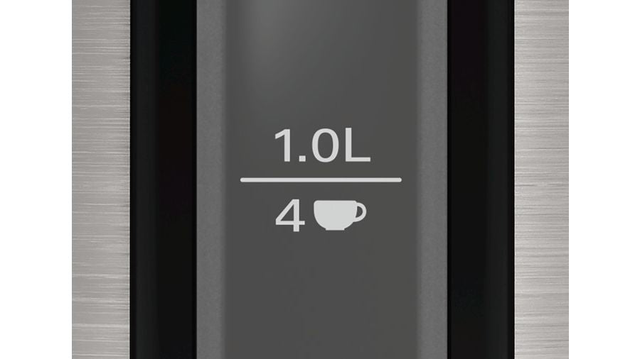 Bosch Bosch TWK3P420 bouilloire 1,7 L 2400 W Noir, Acier inoxydable
