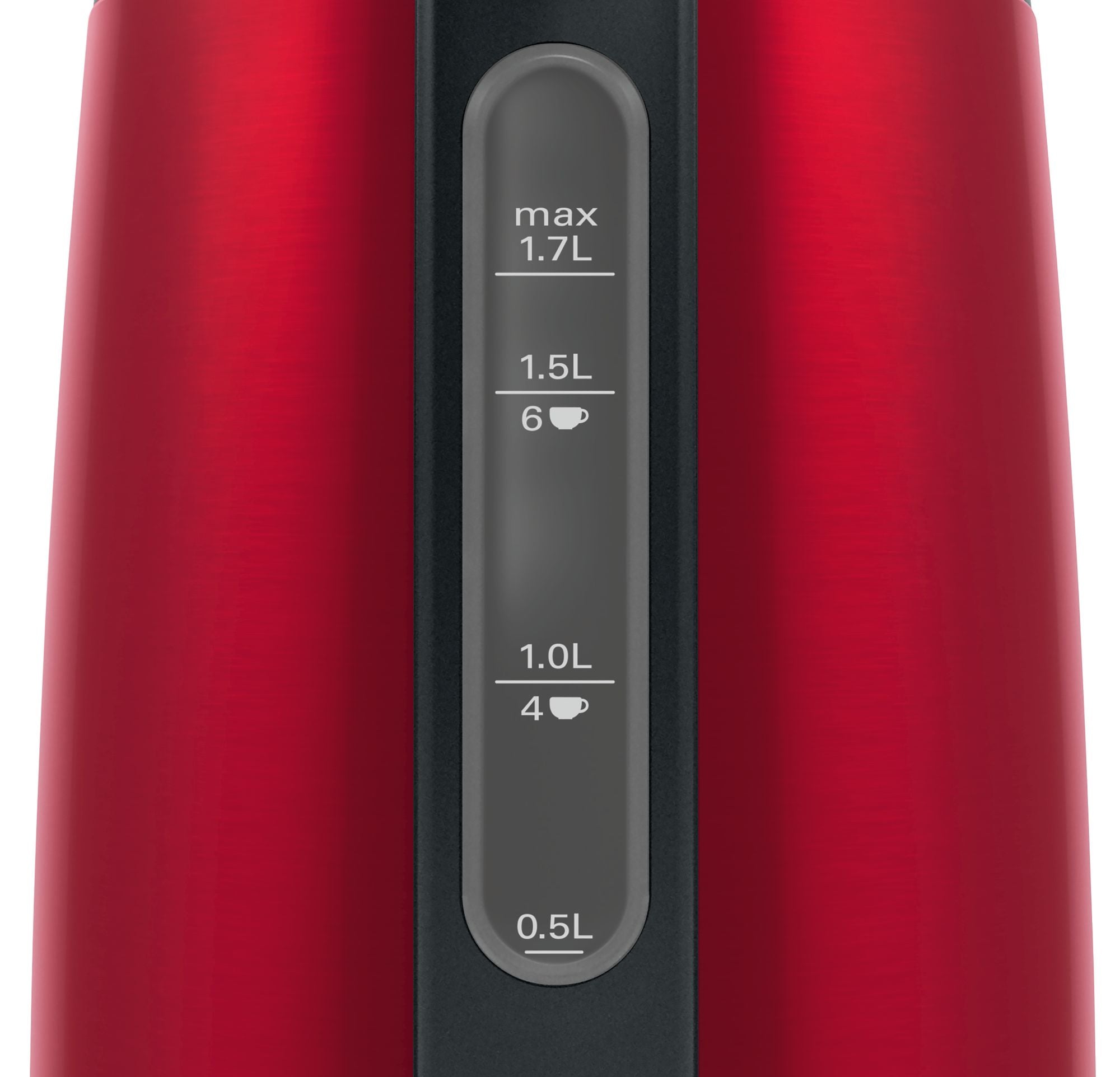 Bosch Bosch TWK3P424 bouilloire 1,7 L 2400 W Gris, Rouge